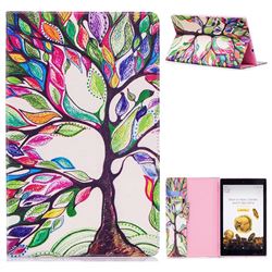 The Tree of Life Folio Stand Leather Wallet Case for Amazon Fire HD 10(2015)