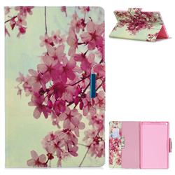 Cherry Blossoms Folio Flip Stand Leather Wallet Case for Amazon Fire HD 10(2015)