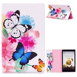 Vivid Flying Butterflies Folio Stand Leather Wallet Case for Amazon Fire HD 10 (2017)