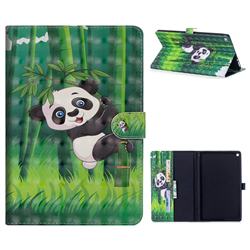 Climbing Bamboo Panda 3D Painted Leather Tablet Wallet Case for Amazon Fire HD 10 (2017)