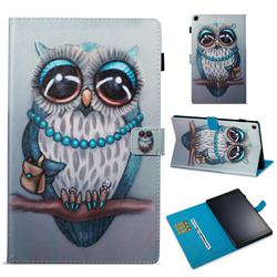 Sweet Gray Owl Folio Stand Leather Wallet Case for Amazon Fire HD 10 (2017)
