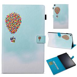 Hot Air Balloon Folio Stand Leather Wallet Case for Amazon Fire HD 10 (2017)
