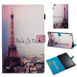 Fog Eiffel Tower Folio Stand Leather Wallet Case for Amazon Fire HD 10 (2017)