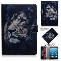 Lion Face Painting Tablet Leather Wallet Flip Cover for Amazon Fire HD 8(2015)