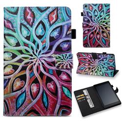Spreading Flowers Folio Stand Leather Wallet Case for Amazon Fire HD 8 (2016)