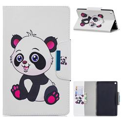 Baby Panda Folio Flip Stand Leather Wallet Case for Amazon Fire HD 8 (2017)