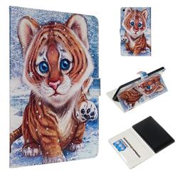 Sweet Tiger Smooth Leather Tablet Wallet Case for Amazon Fire HD 8 (2017)