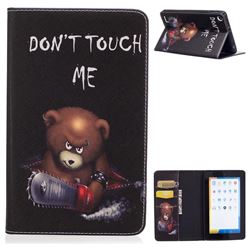 Chainsaw Bear Folio Stand Leather Wallet Case for Amazon Fire 7(2015)