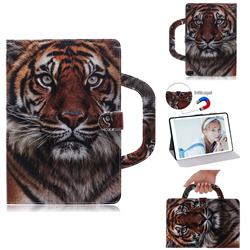 Siberian Tiger Handbag Tablet Leather Wallet Flip Cover for Amazon Fire 7 (2019)