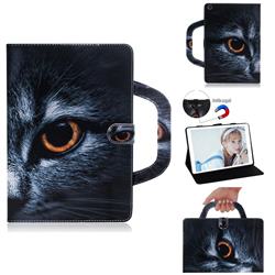 Cat Eye Handbag Tablet Leather Wallet Flip Cover for Amazon Fire 7 (2017)