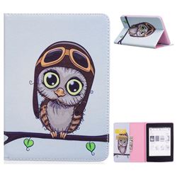 Owl Pilots Folio Stand Leather Wallet Case for Amazon Kindle Paperwhite 1 2 3