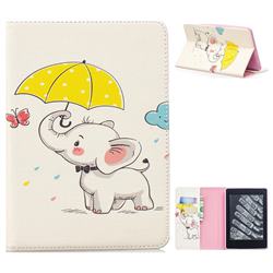 Umbrella Elephant Folio Stand Tablet Leather Wallet Case for Amazon Kindle Paperwhite 1 2 3