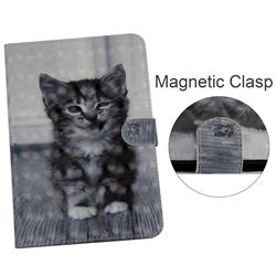 Smiling Cat 3D Painted Leather Tablet Wallet Case for Amazon Kindle Paperwhite 1 2 3