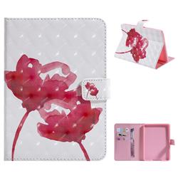 Red Rose 3D Painted Tablet Leather Wallet Case for Amazon Kindle Paperwhite 1 2 3