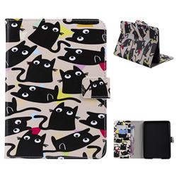 Cute Kitten Cat Folio Flip Stand Leather Wallet Case for Amazon Kindle Paperwhite 1 2 3