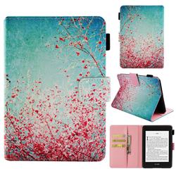 Cherry Blossoms Folio Stand Leather Wallet Case for Amazon Kindle Paperwhite 1 2 3