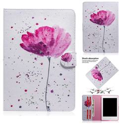 Purple Orchid Painting Tablet Leather Wallet Flip Cover for Amazon Kindle Paperwhite 1 2 3