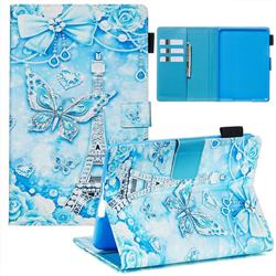 Tower Butterfly Matte Leather Wallet Tablet Case for Amazon Kindle Paperwhite 1 2 3