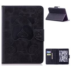 Lovely Panda Embossing 3D Leather Flip Cover for Amazon Kindle Paperwhite (2018) - Black