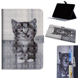 Smiling Cat 3D Painted Leather Tablet Wallet Case for Amazon Kindle Paperwhite (2018)