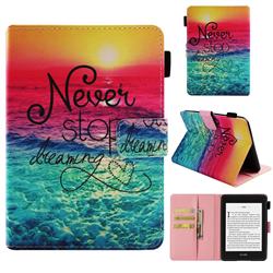 Colorful Dream Catcher Folio Stand Leather Wallet Case for Amazon Kindle Paperwhite (2018)