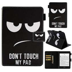 Do Not Touch My Phone Folio Stand Leather Wallet Case for Amazon Kindle Paperwhite (2018)
