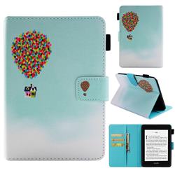 Hot Air Balloon Folio Stand Leather Wallet Case for Amazon Kindle Paperwhite (2018)