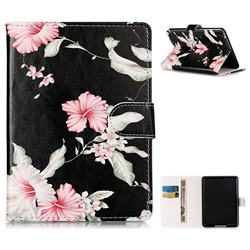 Azalea Flower Folio Flip Stand PU Leather Wallet Case for Amazon Kindle Paperwhite (2018)