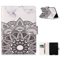 Marble Mandala Folio Flip Stand PU Leather Wallet Case for Amazon Kindle Paperwhite (2018)