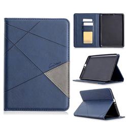 Binfen Color Prismatic Slim Magnetic Sucking Stitching Wallet Flip Cover for Amazon Kindle Paperwhite (2018) - Blue