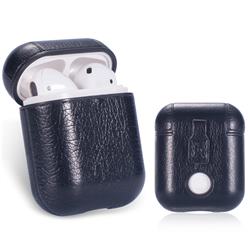 Slim PU Leather Case for Apple AirPods - Black