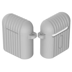 Shockproof Anti-fall Antifouling Silicone Protective Case for Apple AirPods - Gray