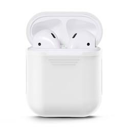Matte Anti-fall Silicone Protective Case for Apple AirPods - White