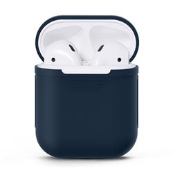 Matte Anti-fall Silicone Protective Case for Apple AirPods - Blue