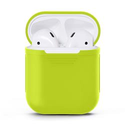 Matte Anti-fall Silicone Protective Case for Apple AirPods - Leaf Green