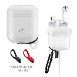 Waterproof Anti-fall Silicone Protective Case for Apple AirPods - Translucent White