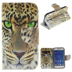 Yellow Tiger PU Leather Wallet Case for Samsung Galaxy Core Prime G360