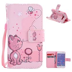 Cats and Bees PU Leather Wallet Case for Samsung Galaxy Core Prime G360