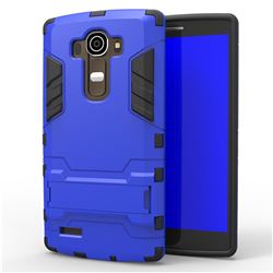 Armor Premium Tactical Grip Kickstand Shockproof Dual Layer Rugged Hard Cover for LG G4 H810 VS999 F500 - Light Blue