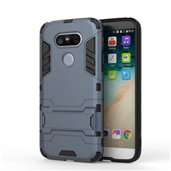 Armor Premium Tactical Grip Kickstand Shockproof Dual Layer Rugged Hard Cover for LG G5 - Navy