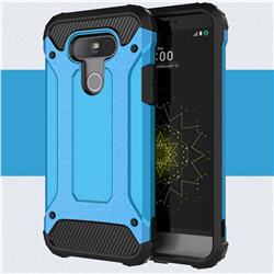 King Kong Armor Premium Shockproof Dual Layer Rugged Hard Cover for LG G5 - Sky Blue