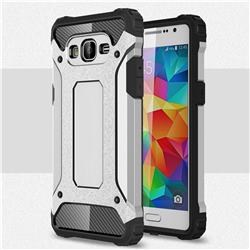 King Kong Armor Premium Shockproof Dual Layer Rugged Hard Cover for Samsung Galaxy Grand Prime G530 - Technology Silver