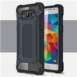 King Kong Armor Premium Shockproof Dual Layer Rugged Hard Cover for Samsung Galaxy Grand Prime G530 - Navy