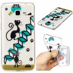 Stair Cat Super Clear Soft TPU Back Cover for Samsung Galaxy Grand Prime G530