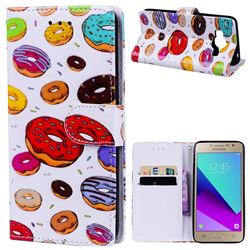 Doughnut 3D Relief Oil PU Leather Wallet Case for Samsung Galaxy Grand Prime G530