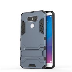 Armor Premium Tactical Grip Kickstand Shockproof Dual Layer Rugged Hard Cover for LG G6 - Navy