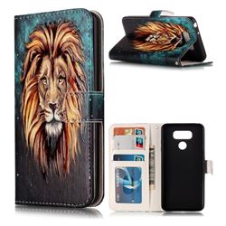 Ice Lion 3D Relief Oil PU Leather Wallet Case for LG G6