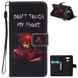 Angry Bear PU Leather Wallet Case for LG G6