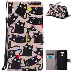 Cute Kitten Cat PU Leather Wallet Case for LG G6