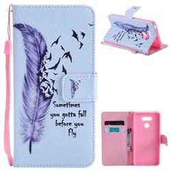 Feather Birds PU Leather Wallet Case for LG G6